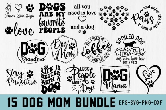 Download Dog Mom Svg Bundle Funny Quotes - Mom svg Collection