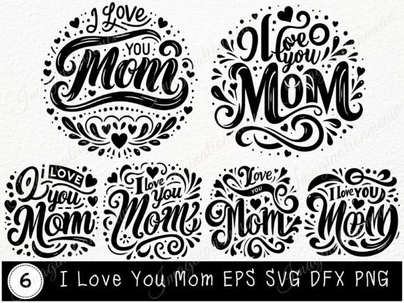 Download I Love You Mom Svg Mothers Day Cut File - Mom svg Collection
