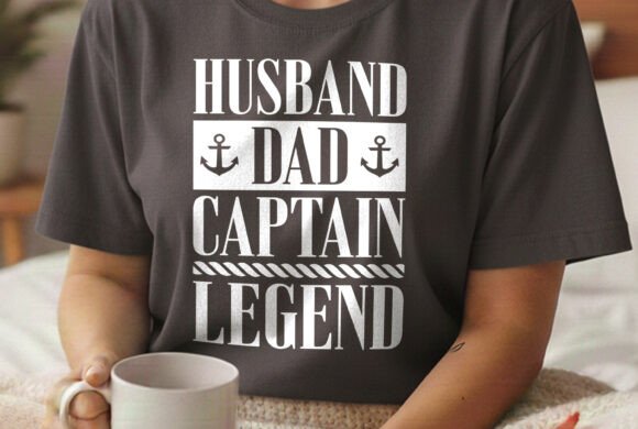 Download Husband Dad Captain Legend Svg Tee - Husband Collection